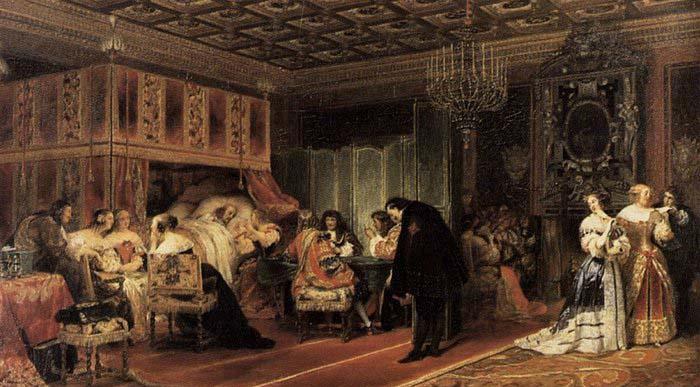 Paul Delaroche Cardinal Mazarin's Last Sickness Germany oil painting art